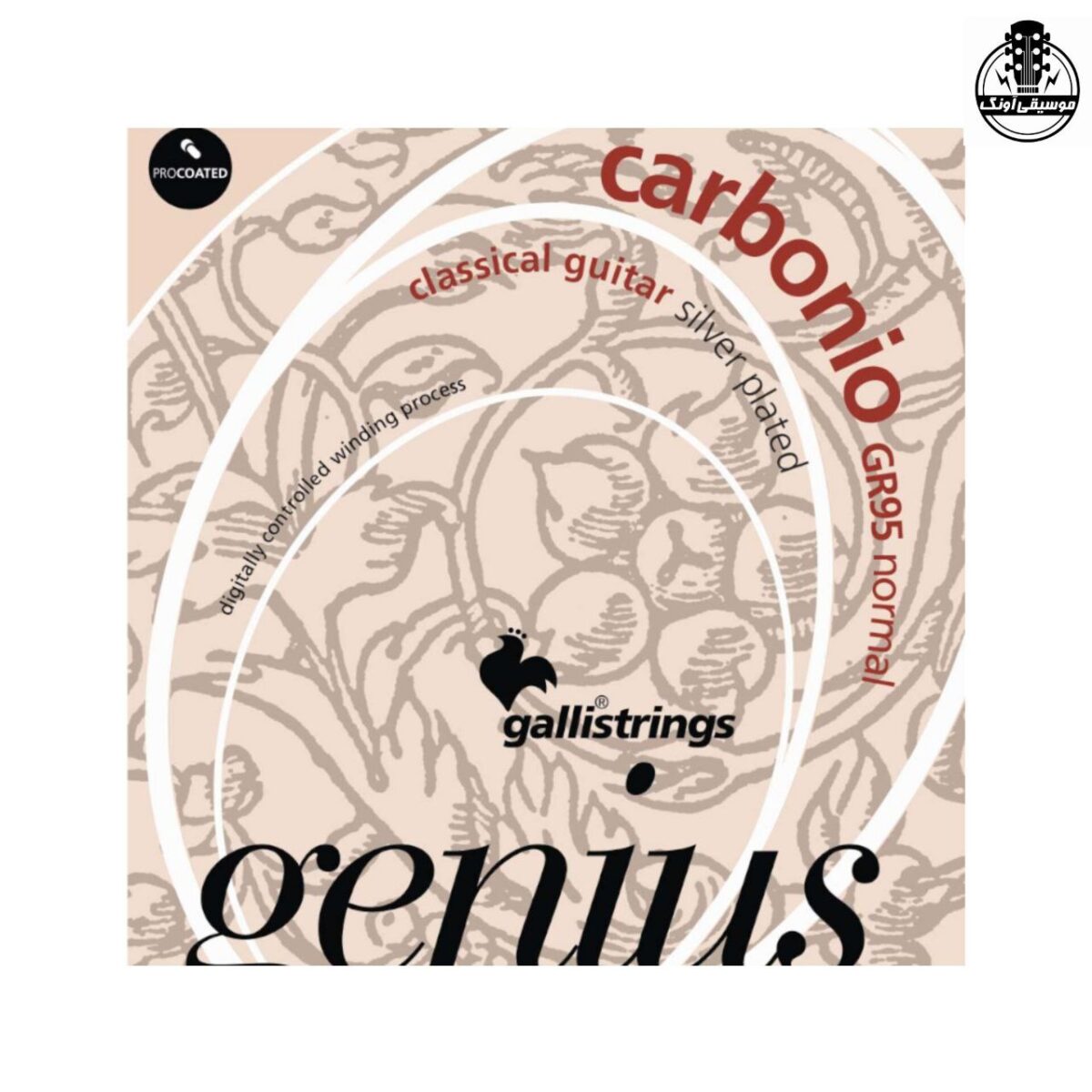 سیم گیتار گالی Carbonio GR95 - تصویر 1